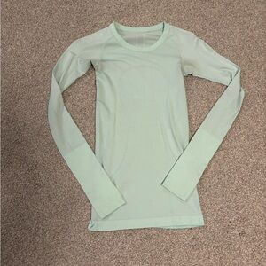 Lululemon Mint Green Long Sleeve Top